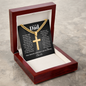 To My Dad Cuban Chain Cross Necklace | Your Favorite Child | Funny Personalized Father's Day Gift