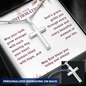 Confirmation Gifts for Girls – On Your Confirmation (God's Grace) Personalized Cross Necklace, Snake Chain