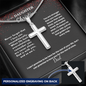 Personalized cross necklace — Christian father to daughter gift | The Faith World