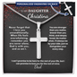Personalized cross necklace — Christian father to daughter gift | The Faith World