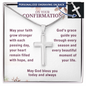 Confirmation Gifts for Girls – On Your Confirmation (God's Grace) Personalized Cross Necklace, Snake Chain