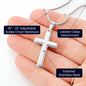 Confirmation Gifts for Girls – On Your Confirmation (God's Grace) Personalized Cross Necklace, Snake Chain
