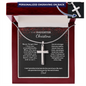 Personalized cross necklace — Christian father to daughter gift | The Faith World