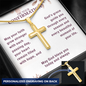 Confirmation Gifts for Girls – On Your Confirmation (God's Grace) Personalized Cross Necklace, Snake Chain