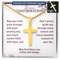 Confirmation Gifts for Girls – On Your Confirmation (God's Grace) Personalized Cross Necklace, Snake Chain