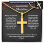 Personalized cross necklace — Christian father to daughter gift | The Faith World