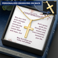 Confirmation Gifts for Girls – On Your Confirmation (God's Grace) Personalized Cross Necklace, Snake Chain