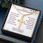 Confirmation Gifts for Girls – On Your Confirmation (God's Grace) Personalized Cross Necklace, Snake Chain