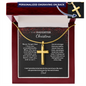 Personalized cross necklace — Christian father to daughter gift | The Faith World