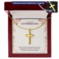 Confirmation Gifts for Girls – On Your Confirmation Personalized Cross Necklace