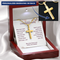 Confirmation Gifts for Girls – On Your Confirmation (God's Grace) Personalized Cross Necklace, Snake Chain