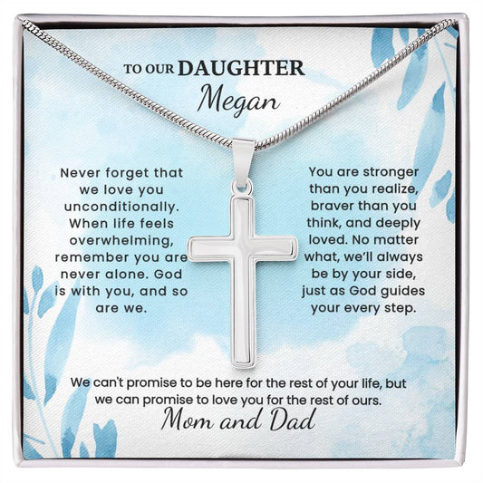 To Our Beloved Daughter cross necklace — Christian gift from parents | The Faith World