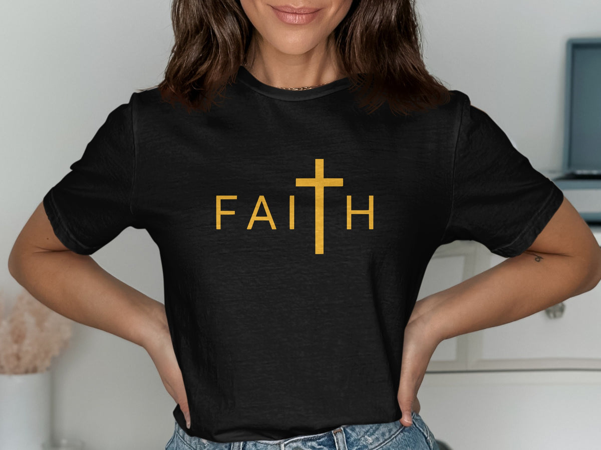 Faith Cross Minimalist T-Shirt