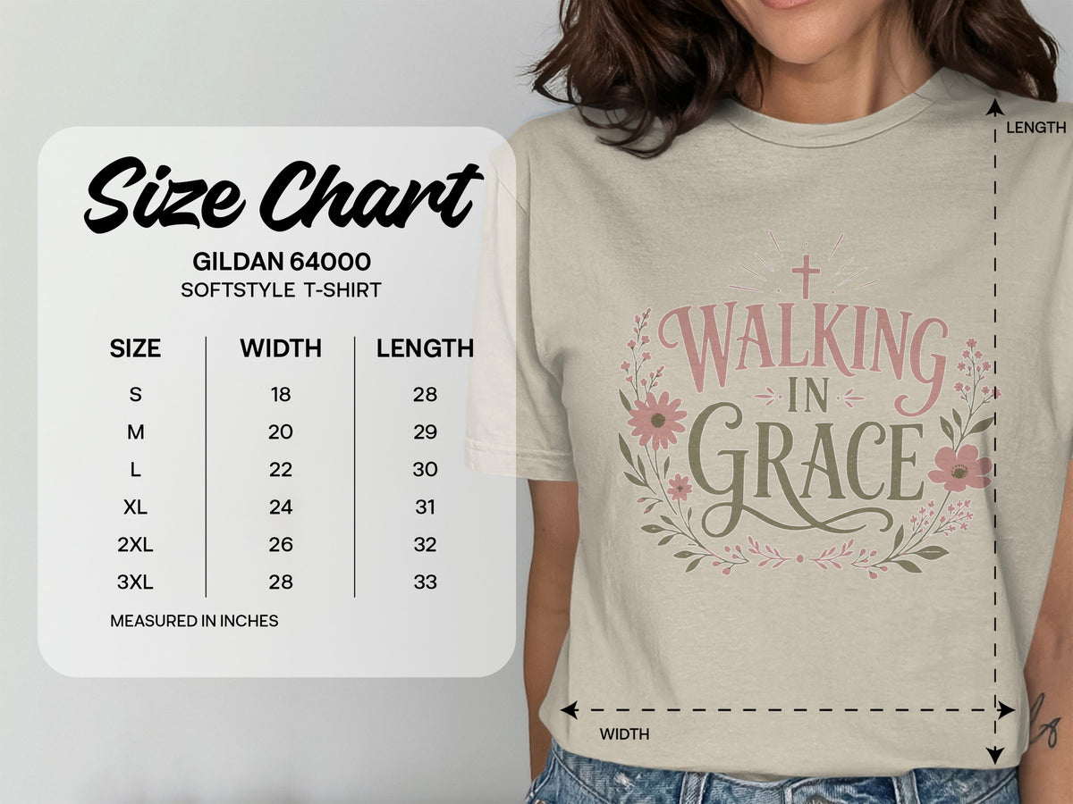 Walking In Grace Botanical T-Shirt
