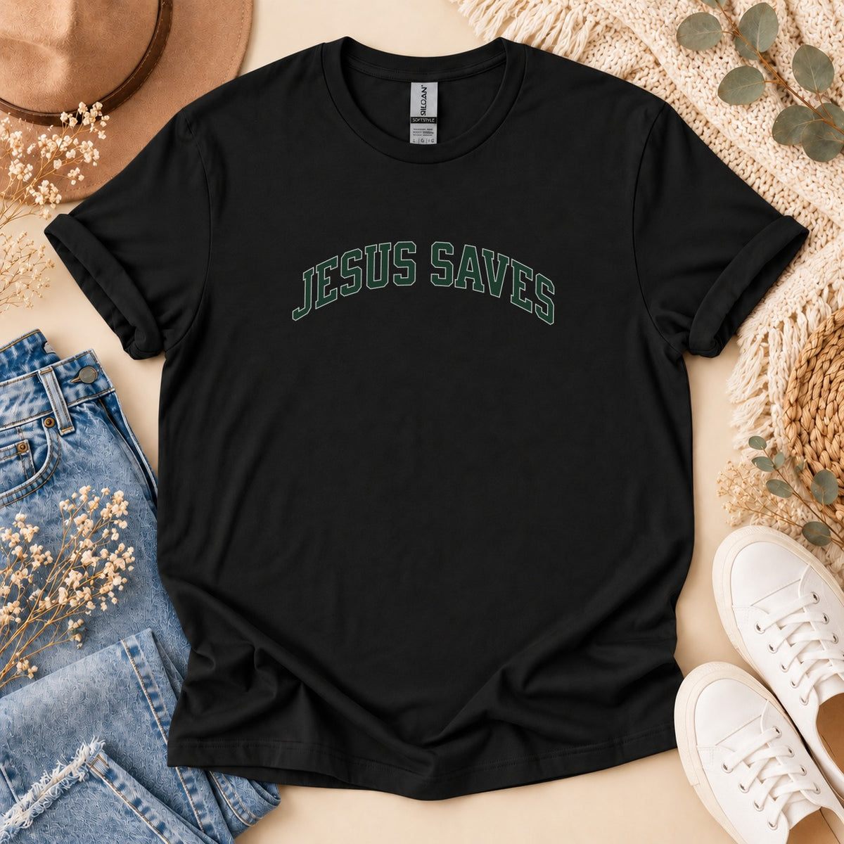 Jesus Saves Collegiate T-Shirt
