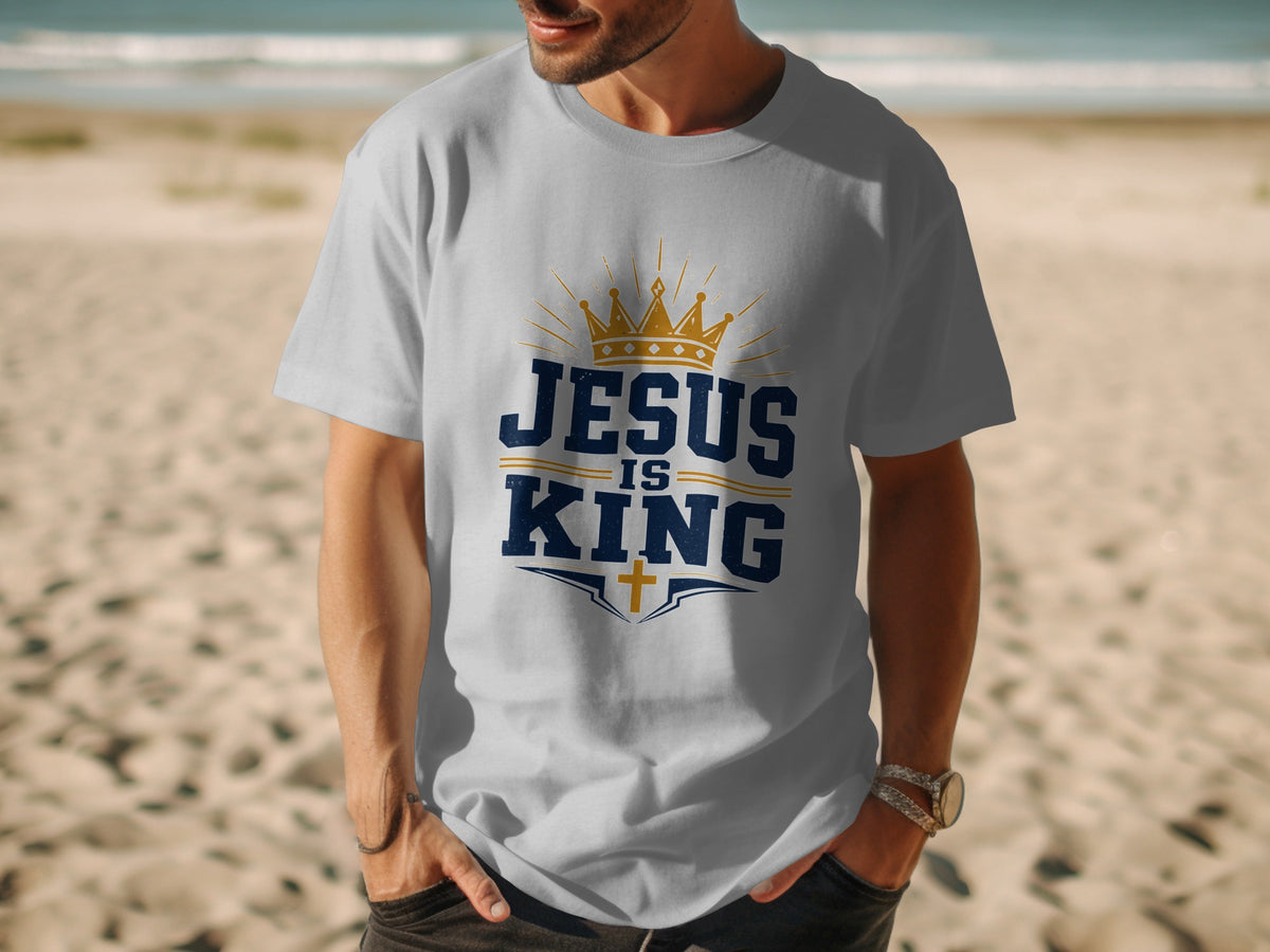 Jesus Is King Vintage Crown T-Shirt