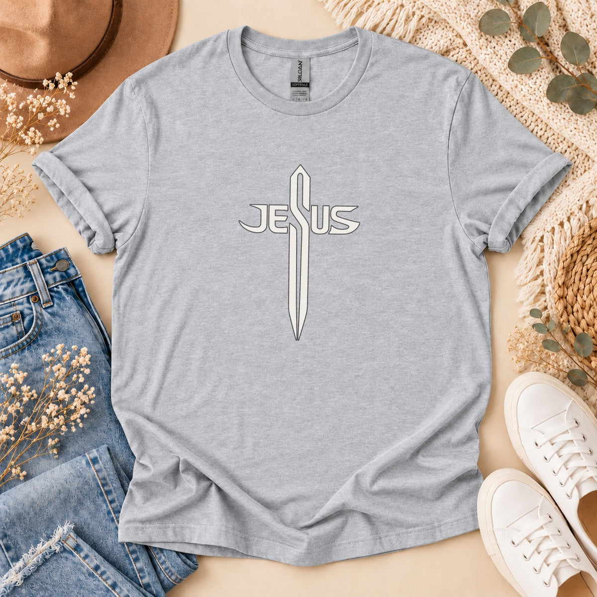 Jesus Sword Cross T-Shirt
