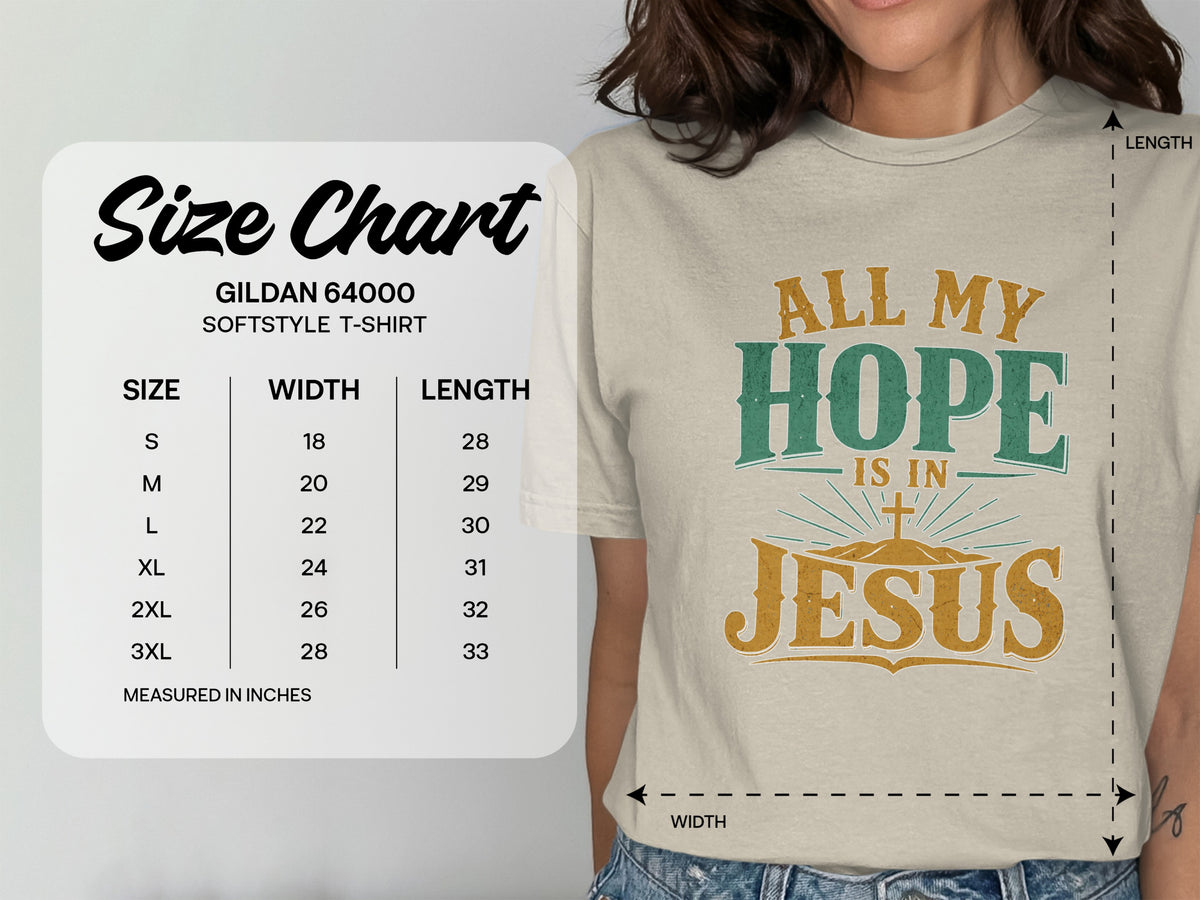 All My Hope Is In Jesus Vintage T-Shirt
