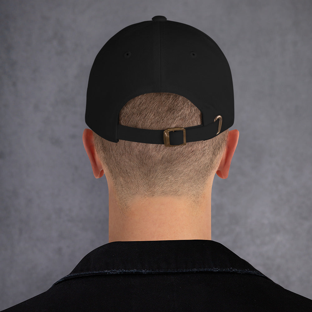 God Is Good Christian baseball cap black front view — Father's Day gift | The Faith World