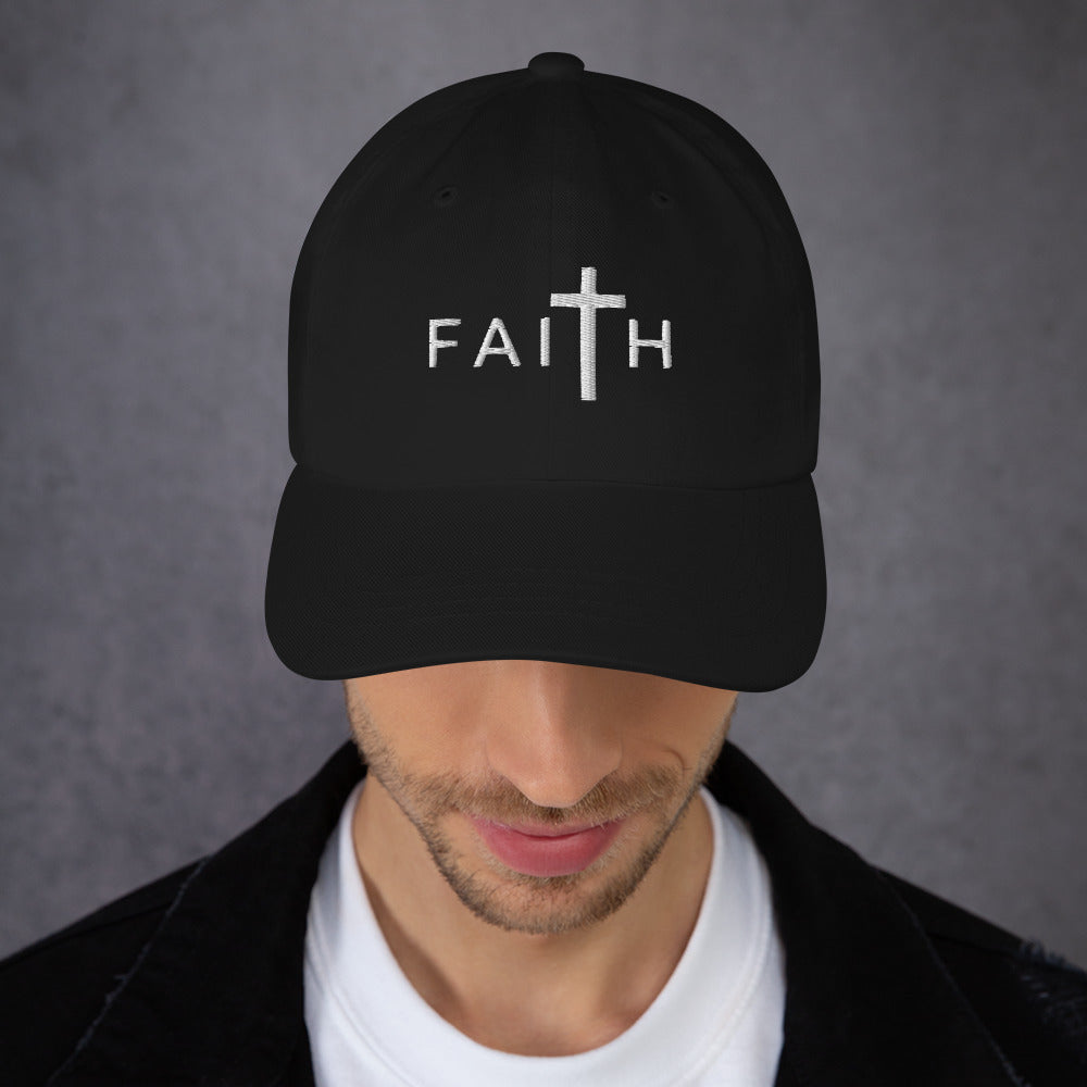 FAITH Christian cap navy blue — faith gift for daughter or friend | The Faith World