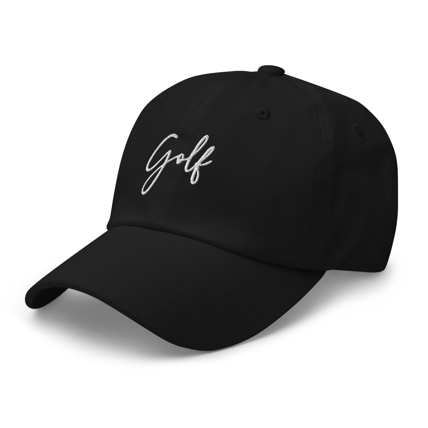 Golf Cursive Text Embroidered hat