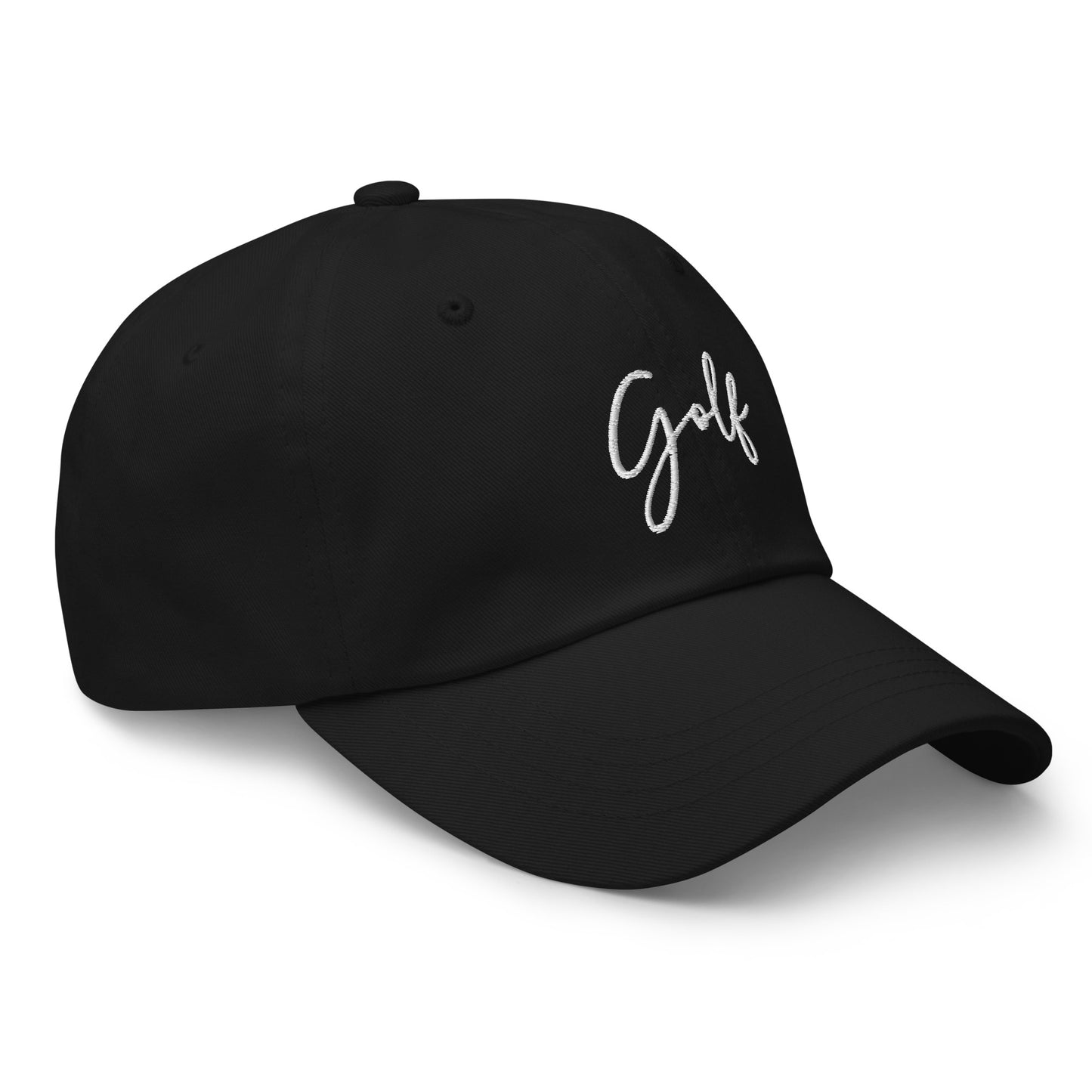 Golf Cursive Text Embroidered hat