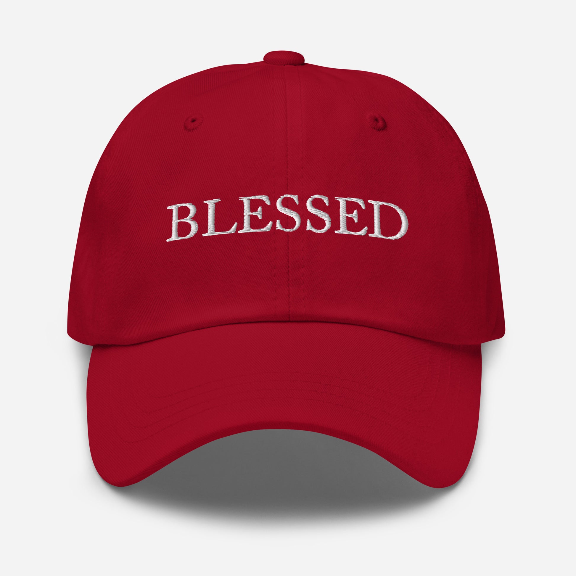 BLESSED cap cranberry — Christian hat gift for dad or grandpa | The Faith World