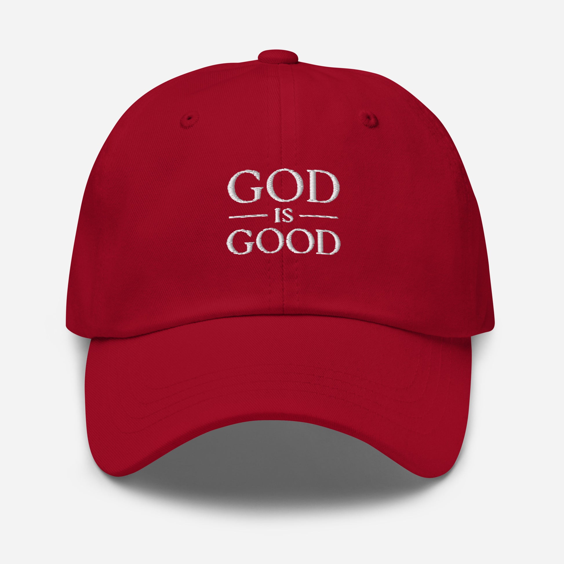 God Is Good embroidered baseball cap — meaningful Christian gift | The Faith World