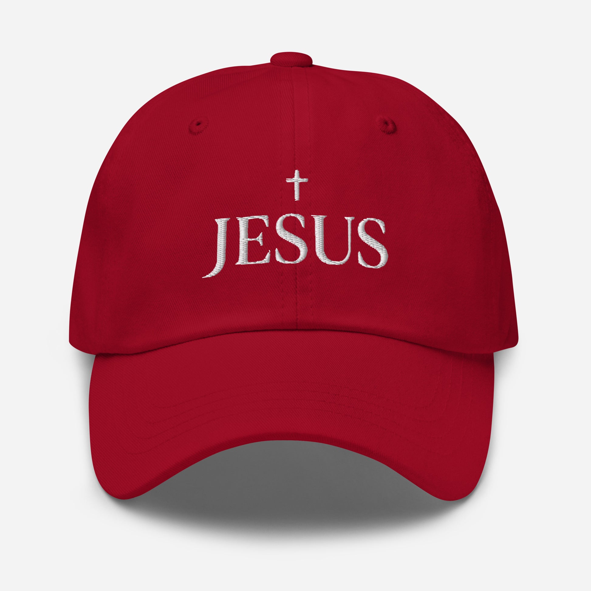Jesus hat closeup embroidery detail — elegant Christian gift | The Faith World