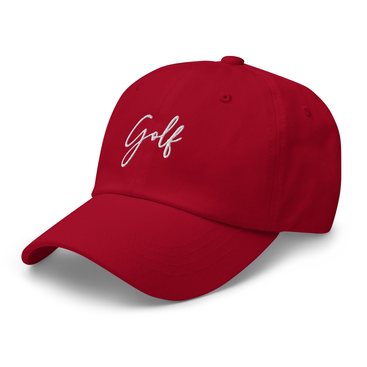 Golf Cursive Text Embroidered hat