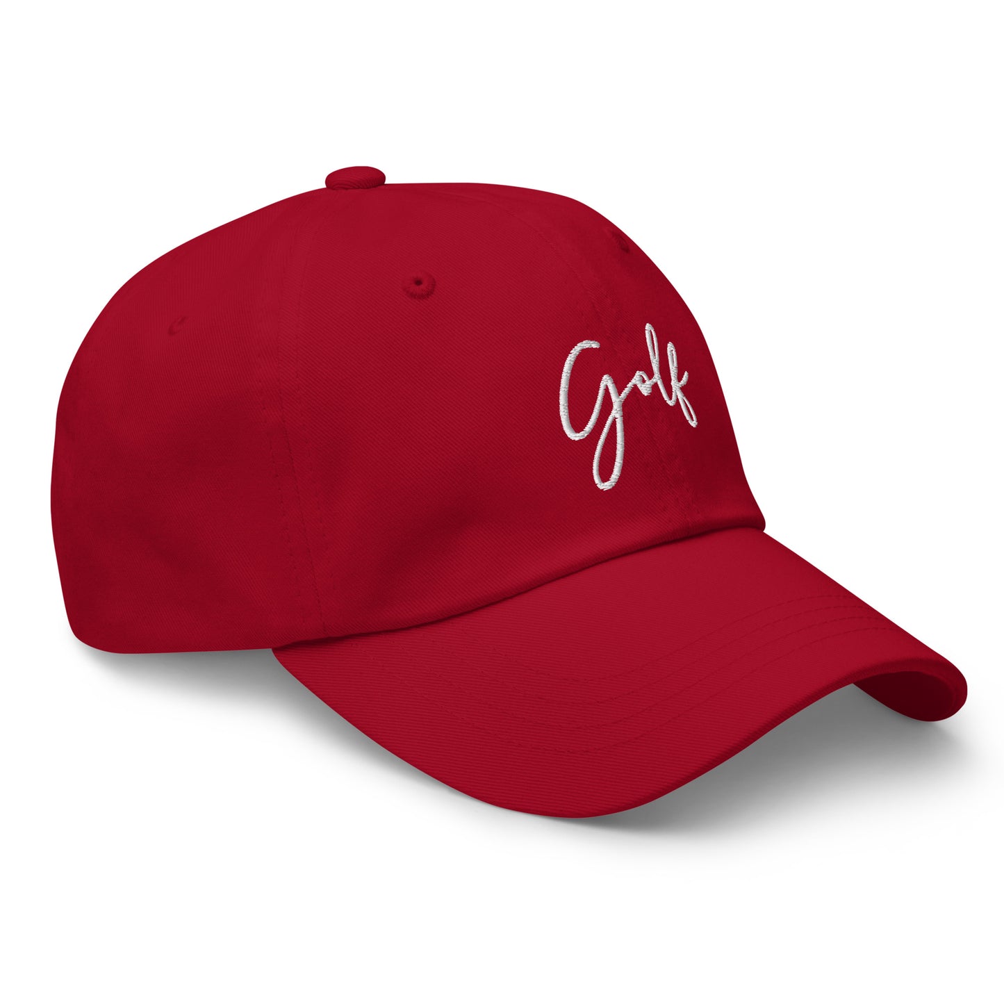 Golf Cursive Text Embroidered hat