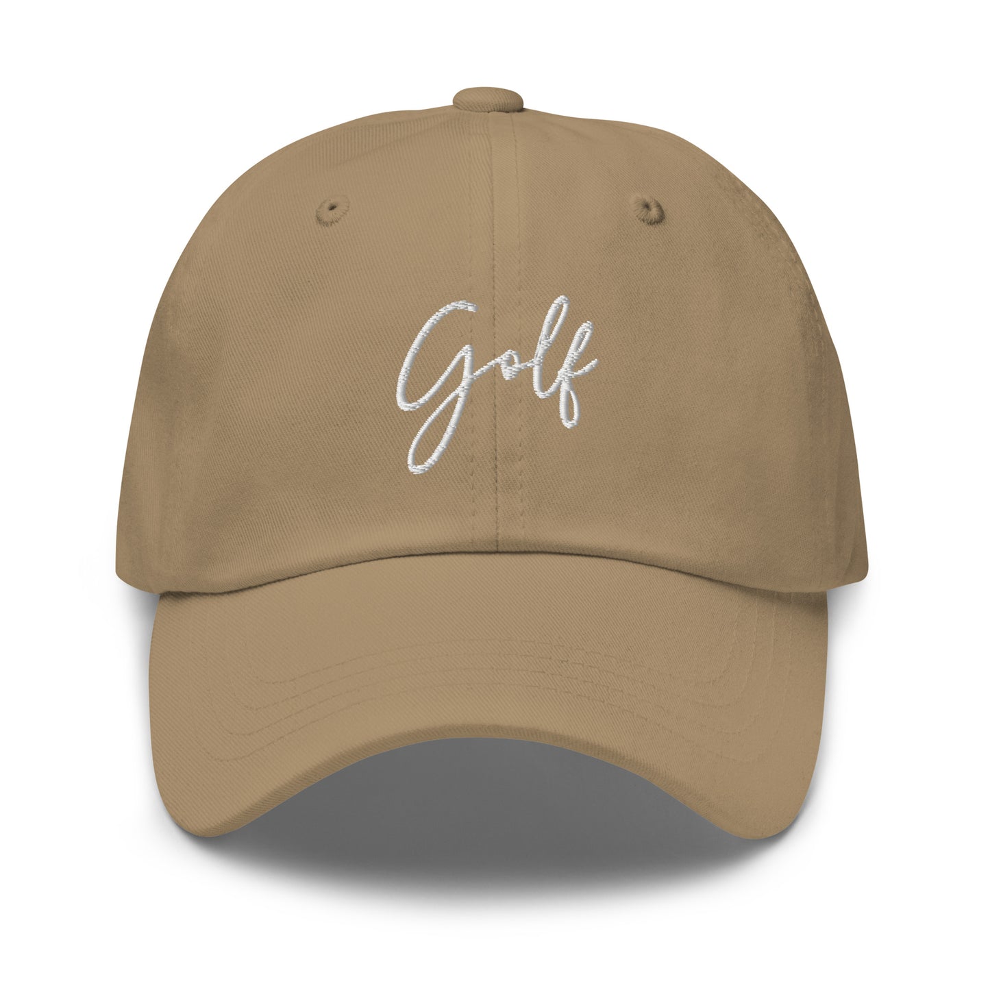 Golf Cursive Text Embroidered hat