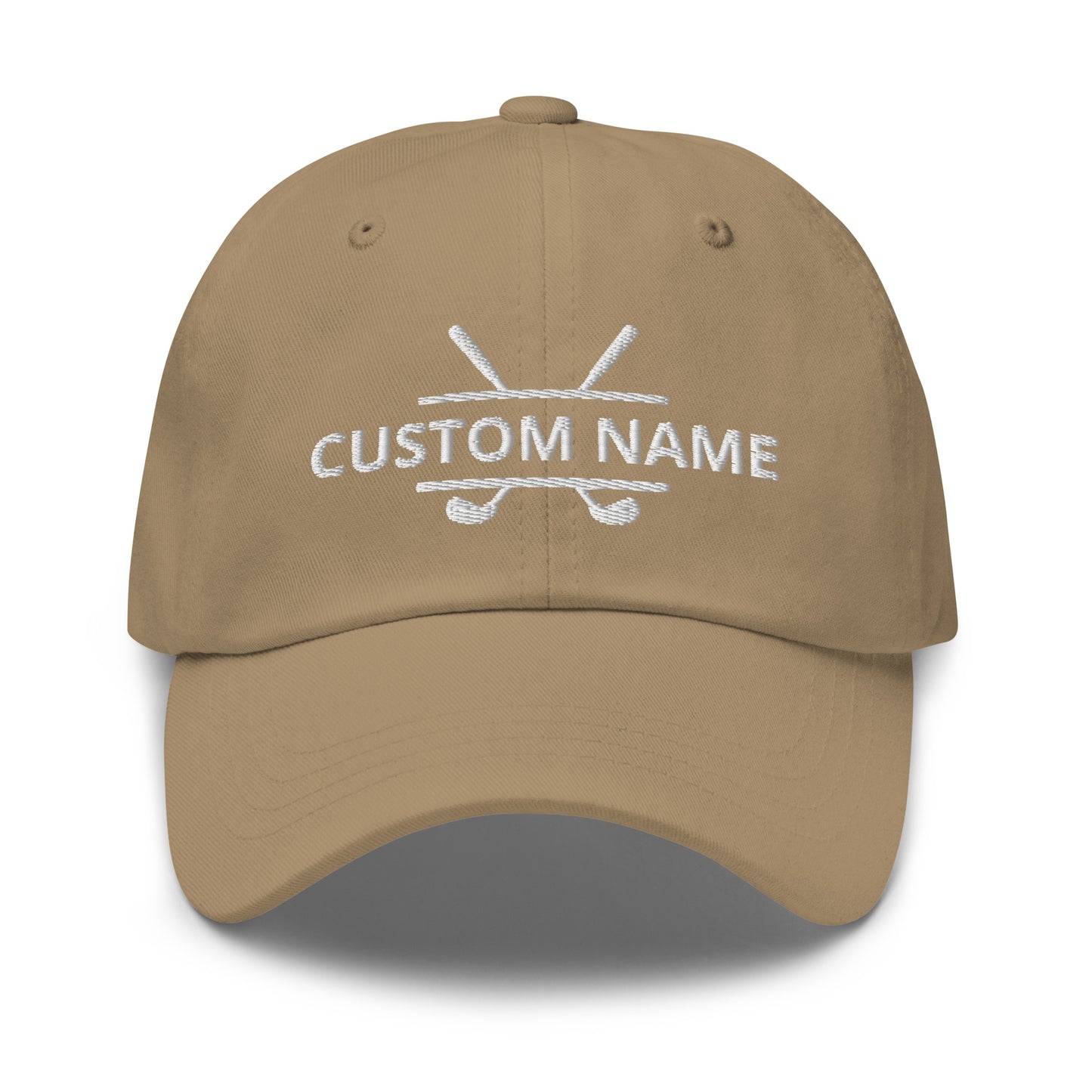 Personalized Golf Club and Name Embroidered Hat