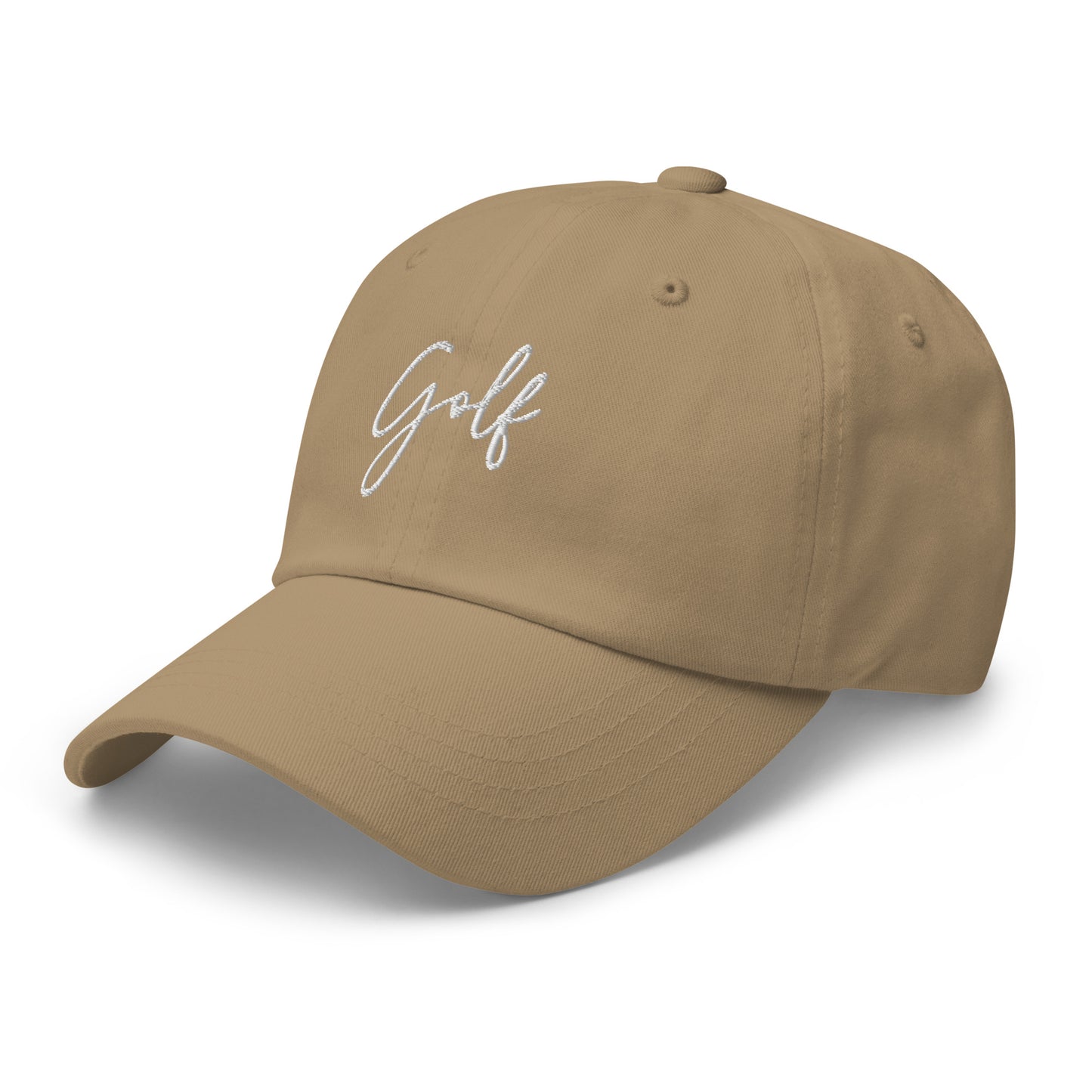 Golf Cursive Text Embroidered hat