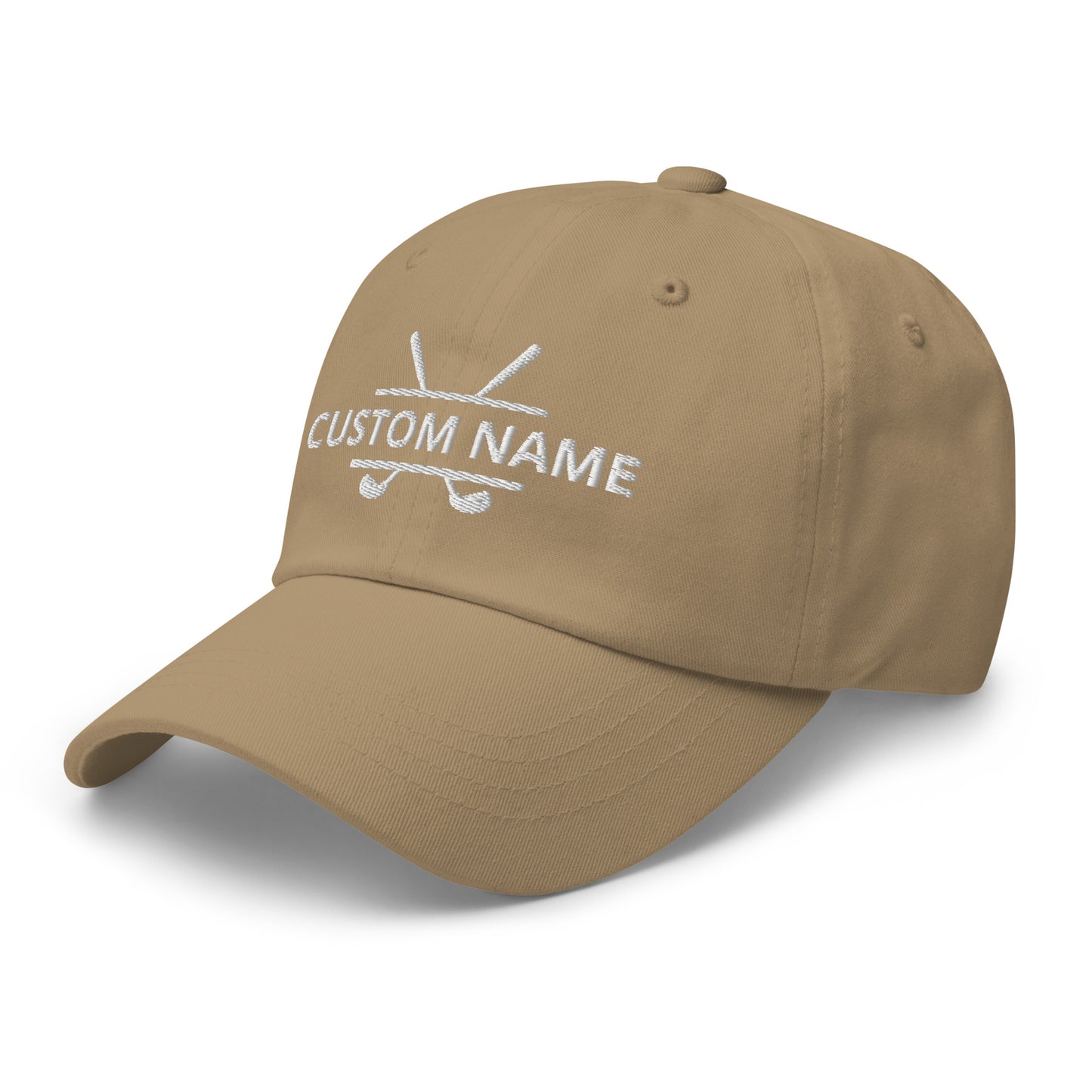 Personalized Golf Club and Name Embroidered Hat