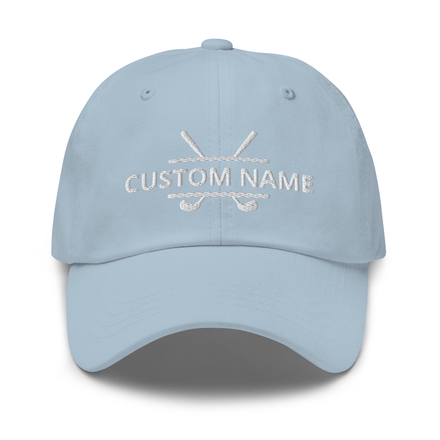 Personalized Golf Club and Name Embroidered Hat