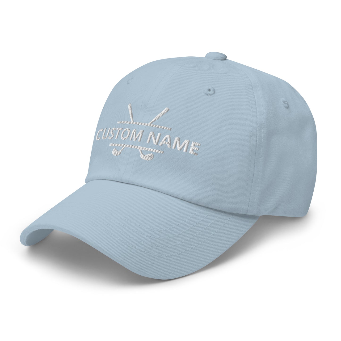 Personalized Golf Club and Name Embroidered Hat