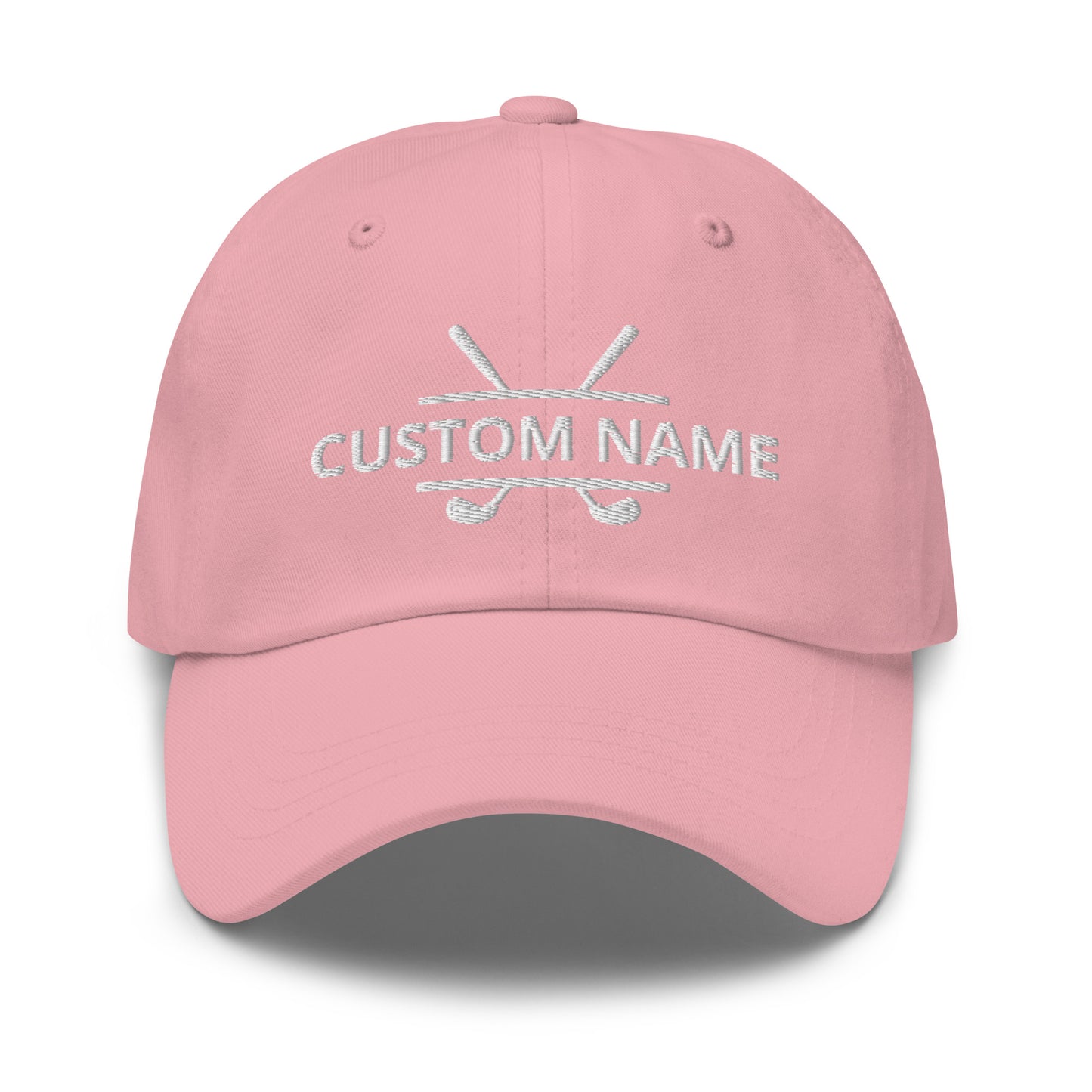 Personalized Golf Club and Name Embroidered Hat