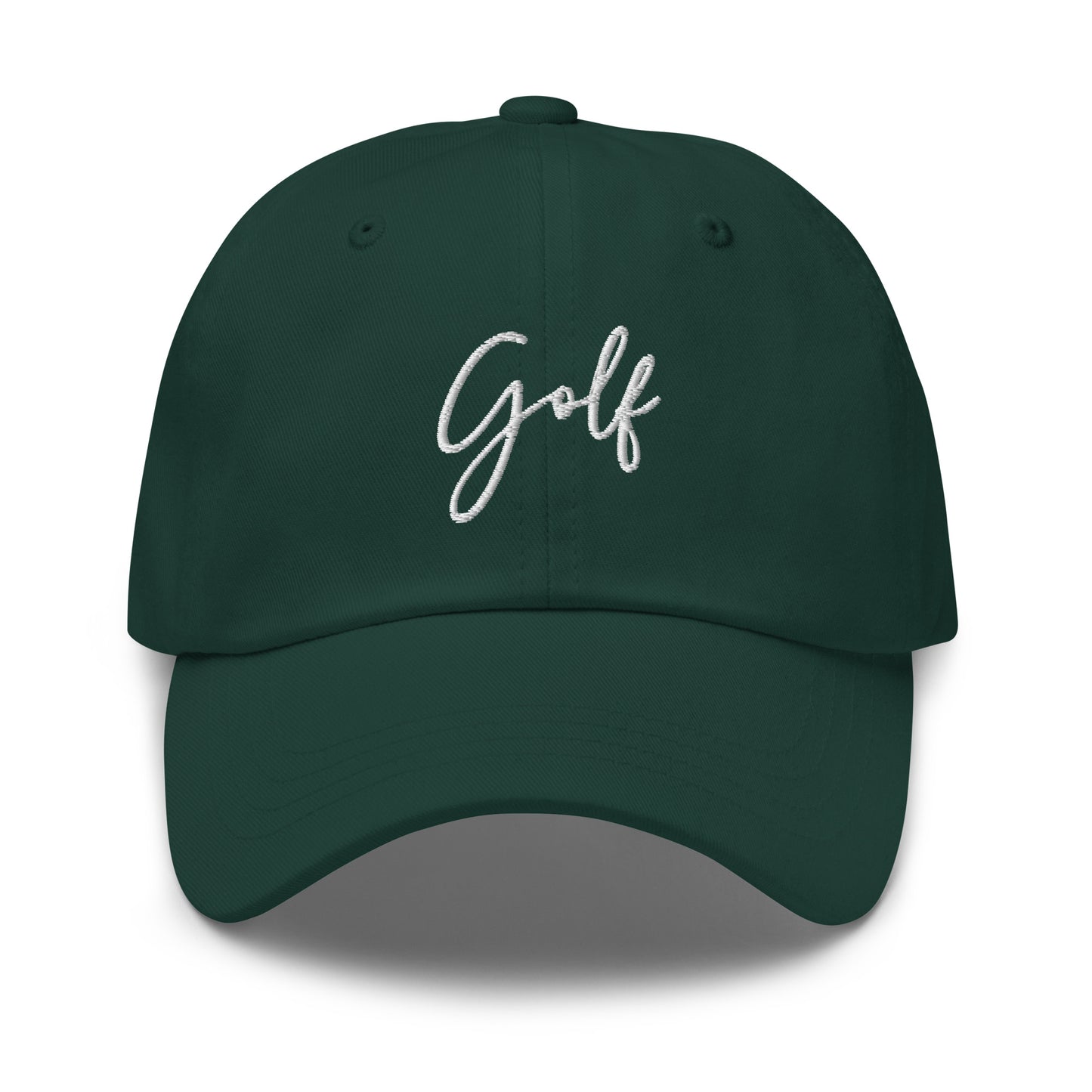 Golf Cursive Text Embroidered hat