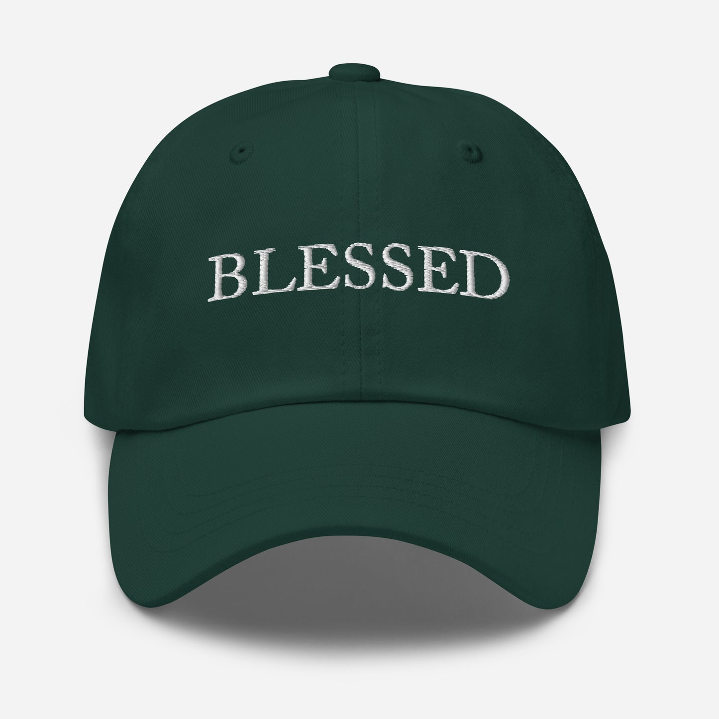 BLESSED embroidered cap left side — Christian gift for men | The Faith World