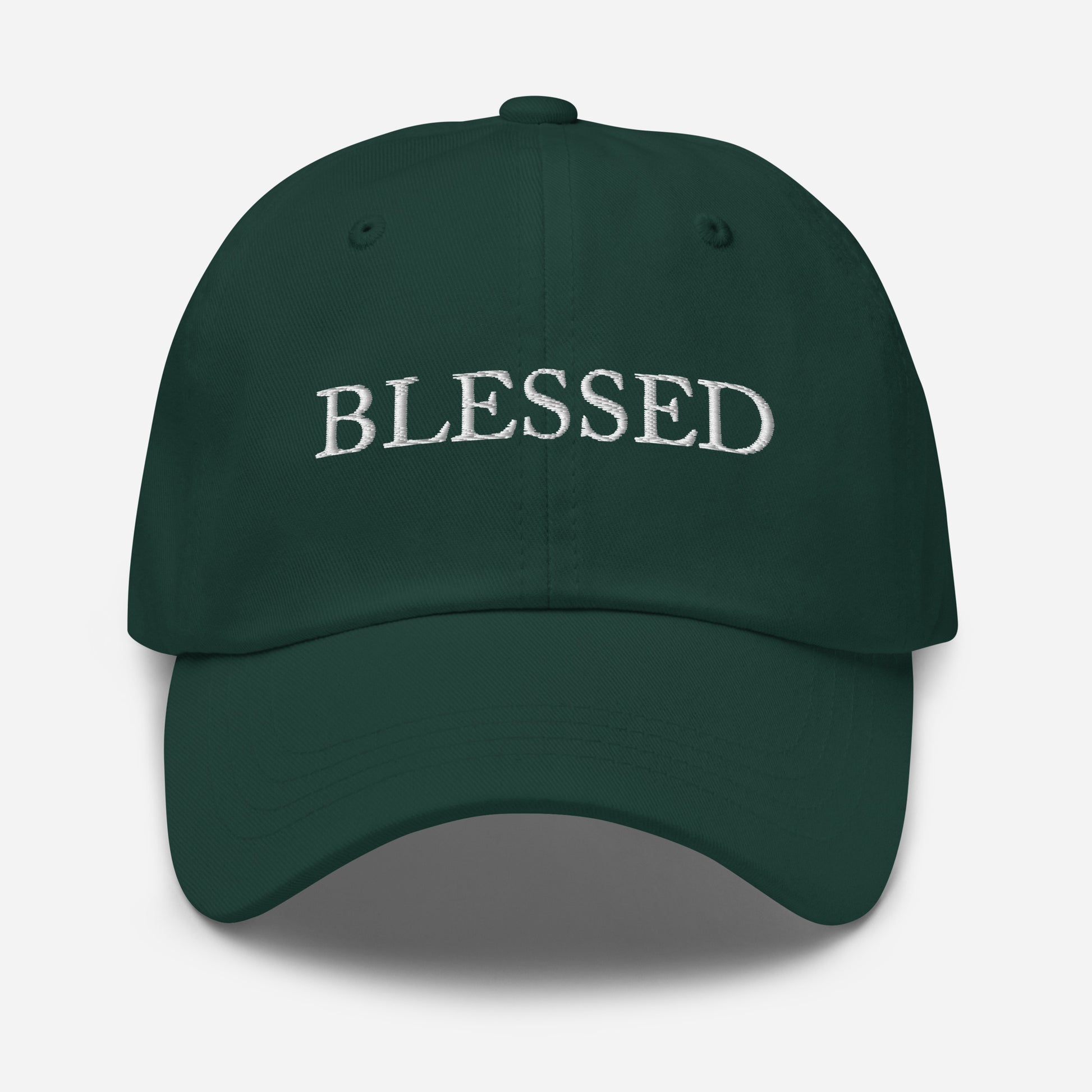 BLESSED embroidered cap left side — Christian gift for men | The Faith World