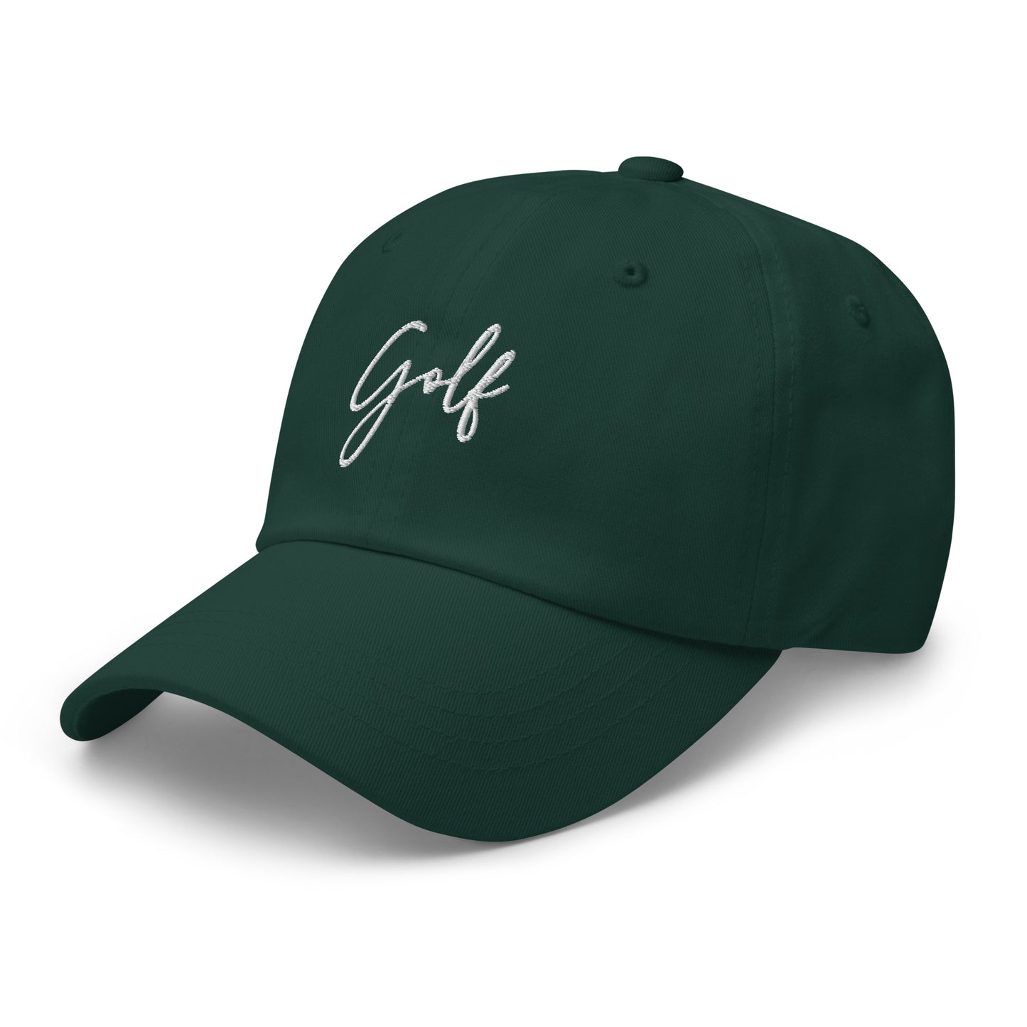 Golf Cursive Text Embroidered hat