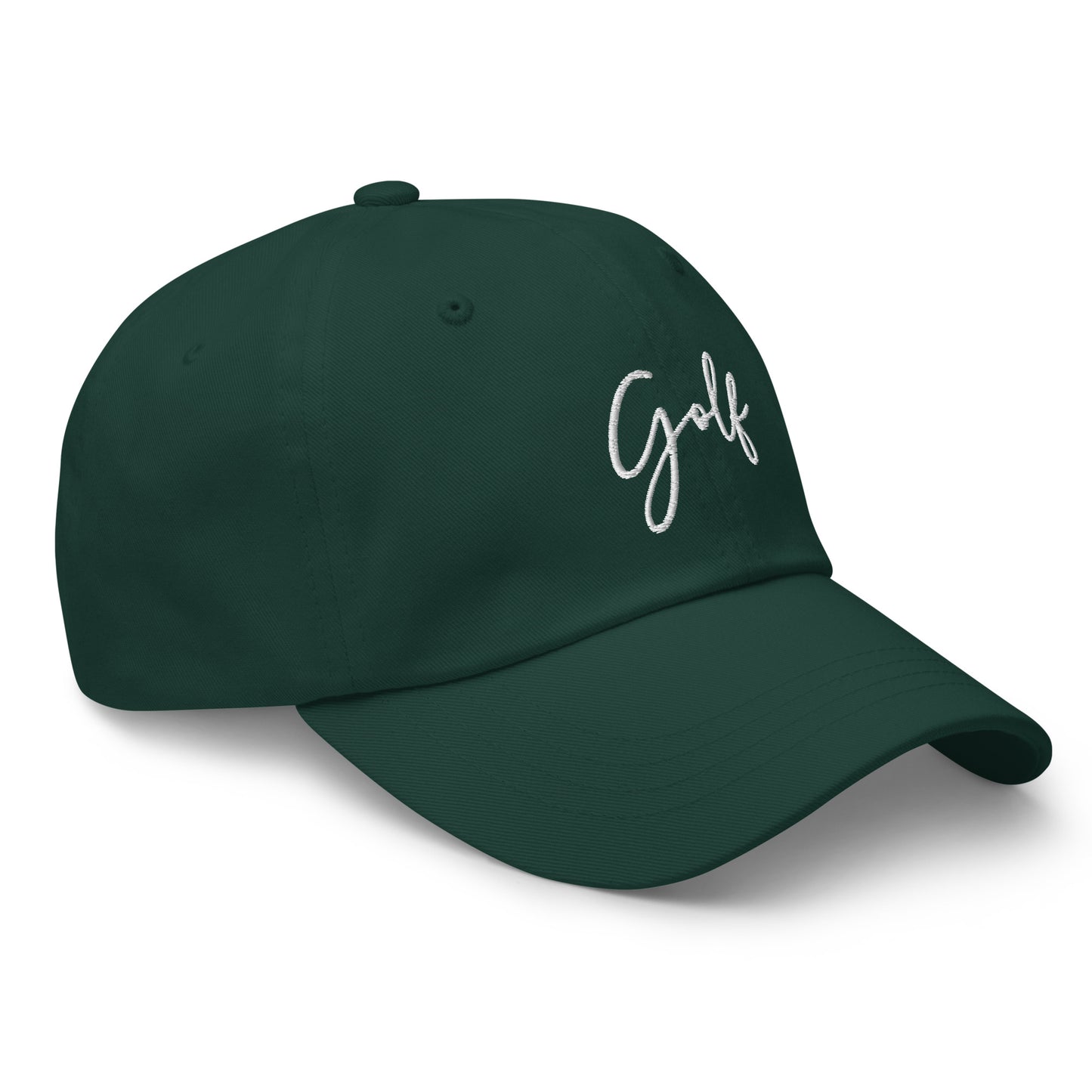 Golf Cursive Text Embroidered hat