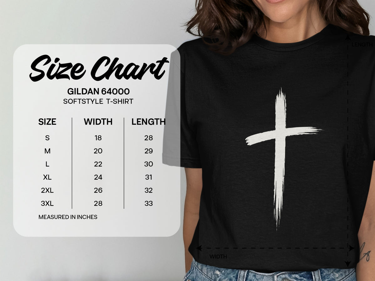Brushstroke Cross Graphic T-Shirt