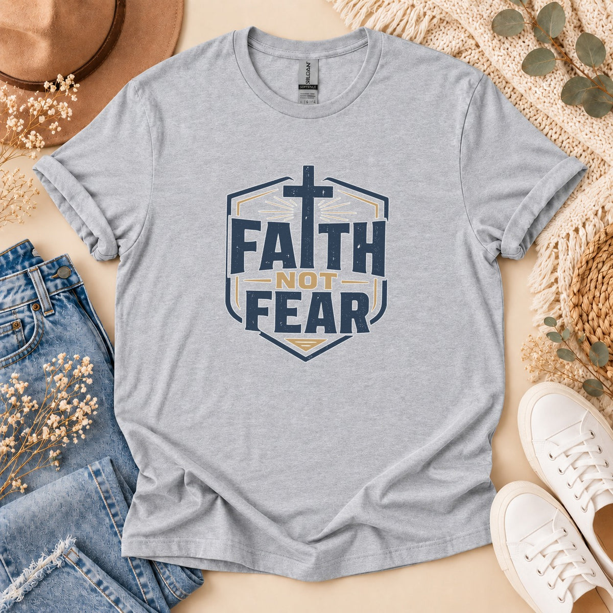 Faith Not Fear Crest T-Shirt