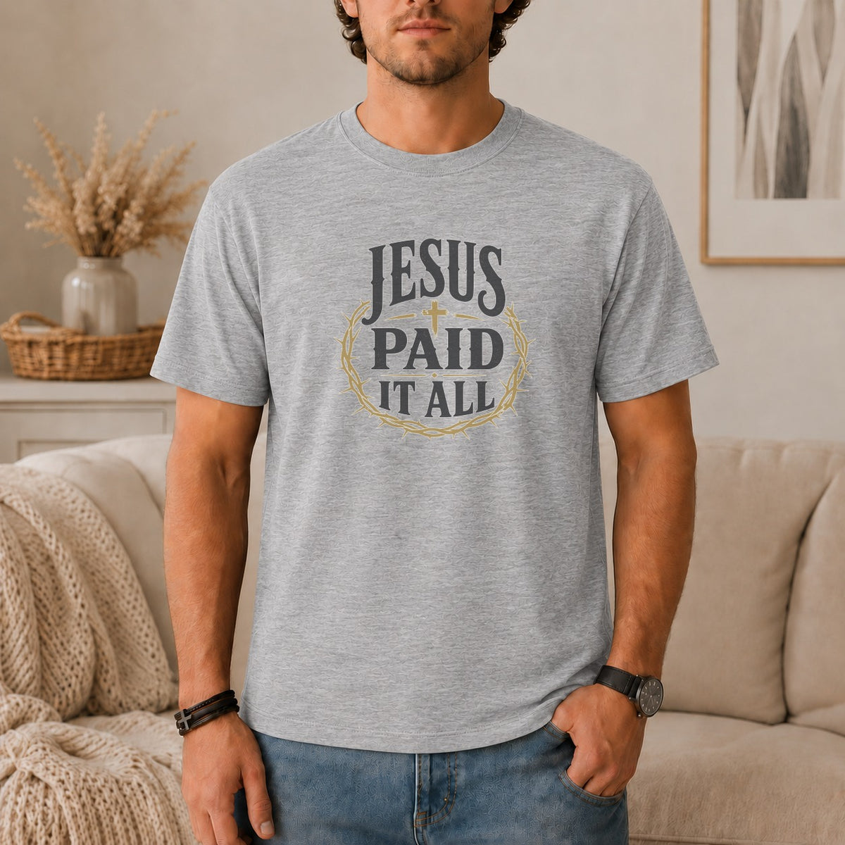 Jesus Paid It All Vintage T-Shirt