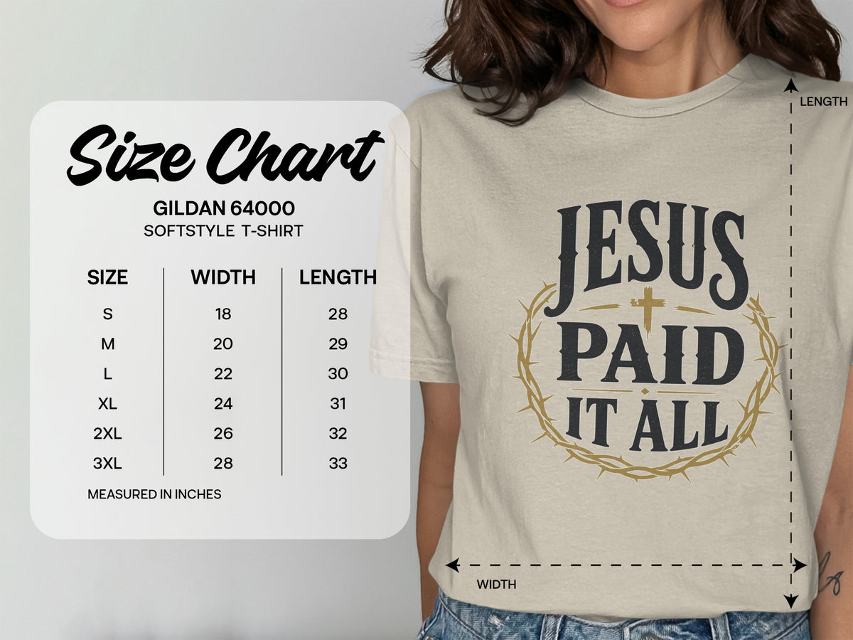 Jesus Paid It All Vintage T-Shirt