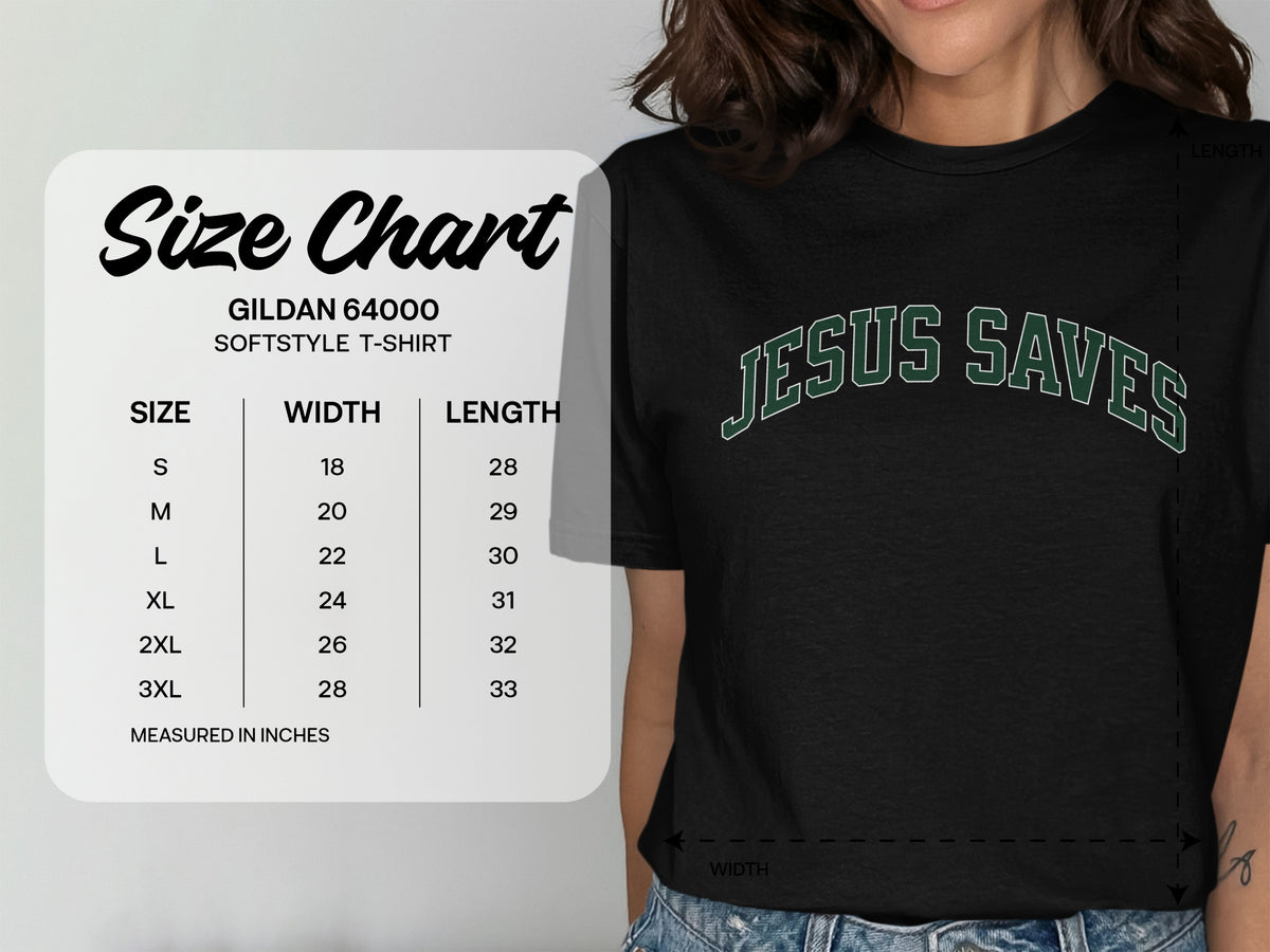 Jesus Saves Collegiate T-Shirt
