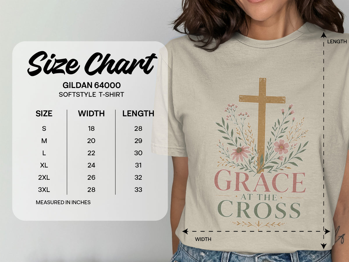 Grace At The Cross Botanical T-Shirt