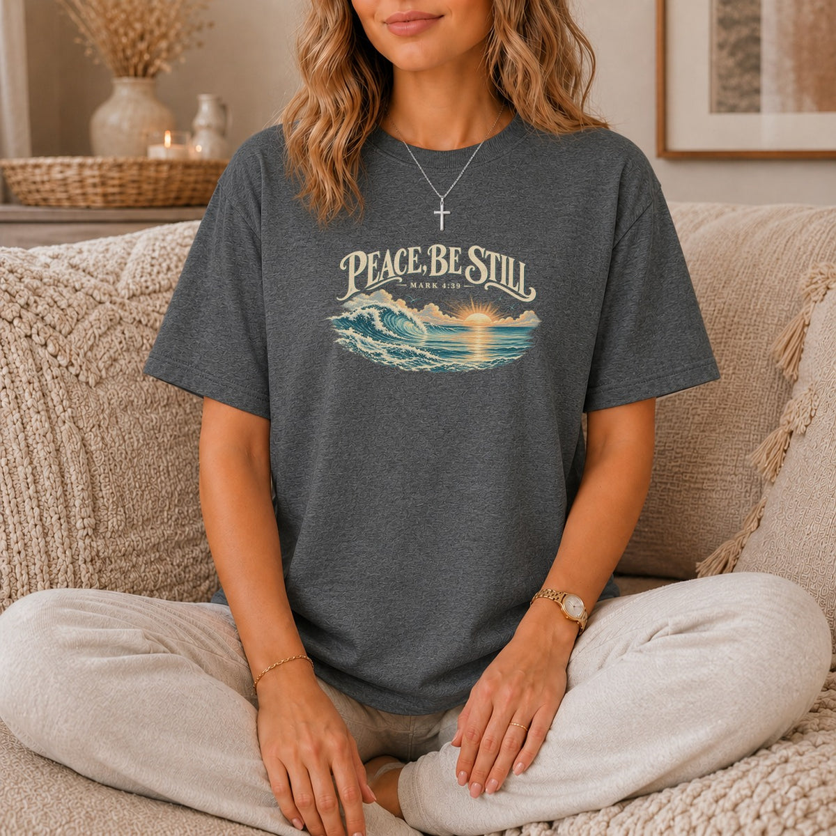 Peace Be Still Vintage Wave T-Shirt